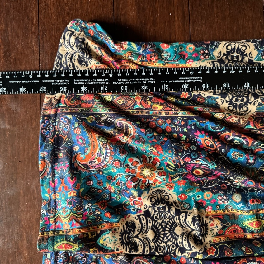 Bohemian Paisley Floral Print Henley Tunic Blouse Plus Size XXL NWT - Picture 10 of 14